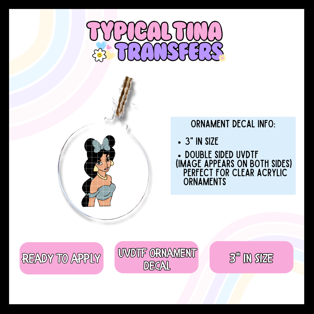 Jas with ears | 3" Ornament Decal